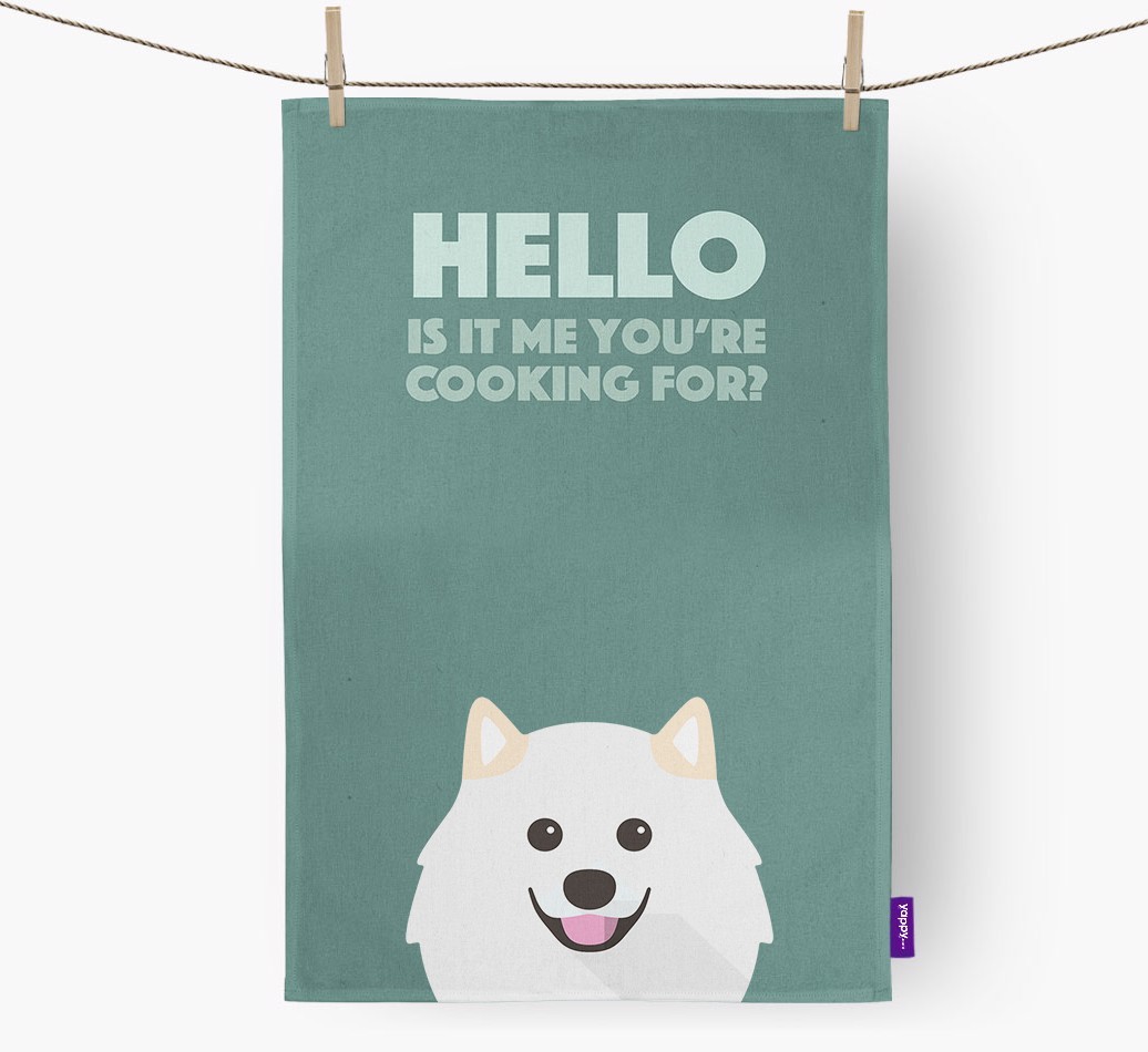 'Cooking For' - Personalised {breedFullName} Tea Towel