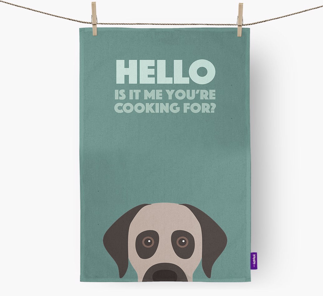 'Cooking For' - Personalized {breedFullName} Dish Towel