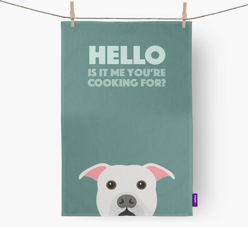 'Cooking For' - Personalized {breedFullName} Dish Towel