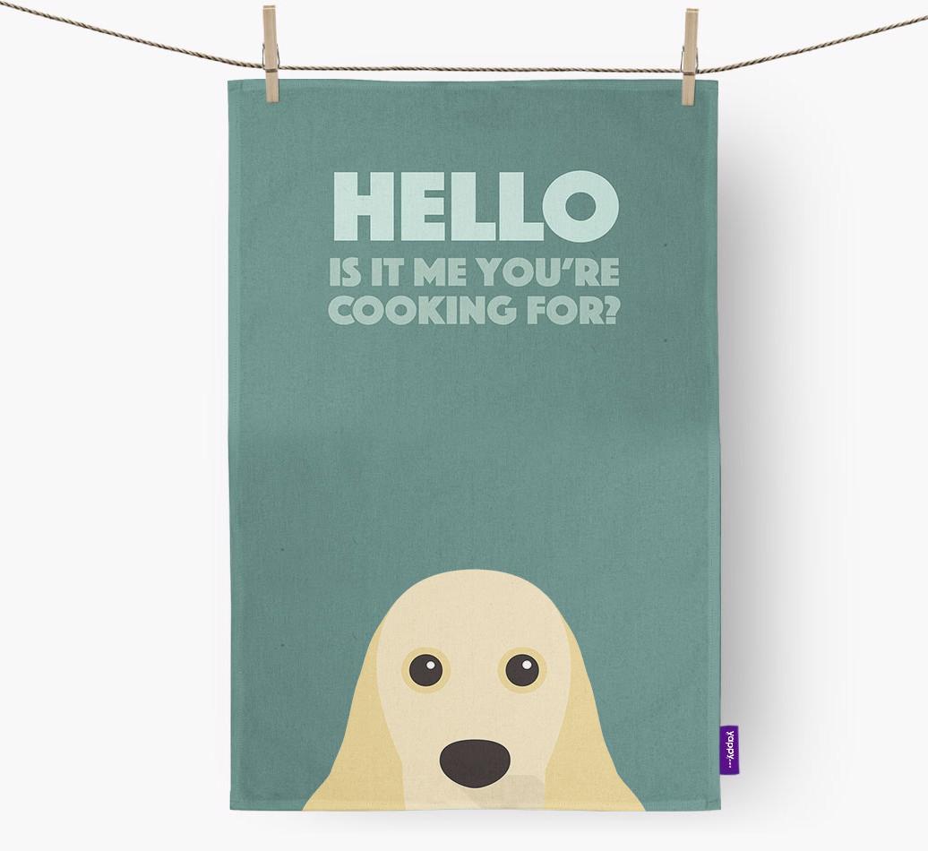 'Cooking For' - Personalized {breedFullName} Dish Towel