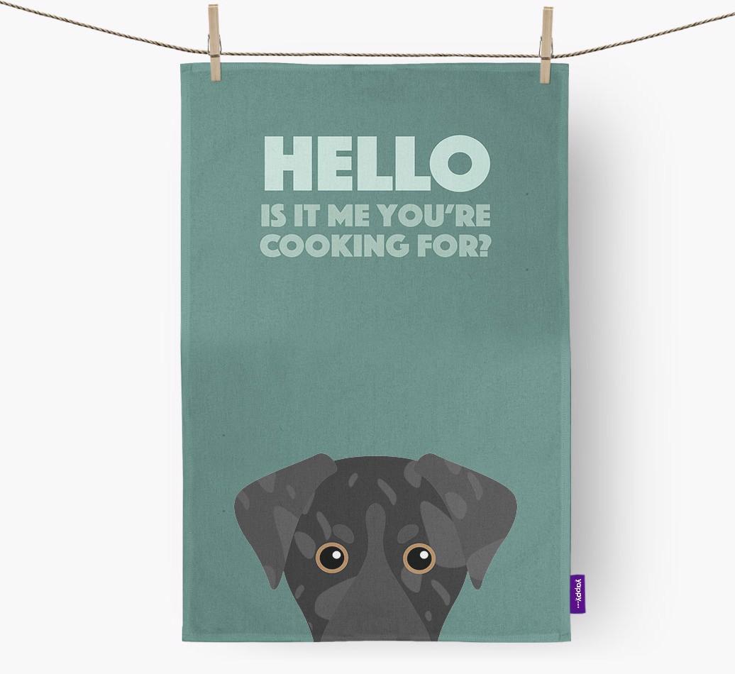 'Cooking For' - Personalized {breedFullName} Dish Towel