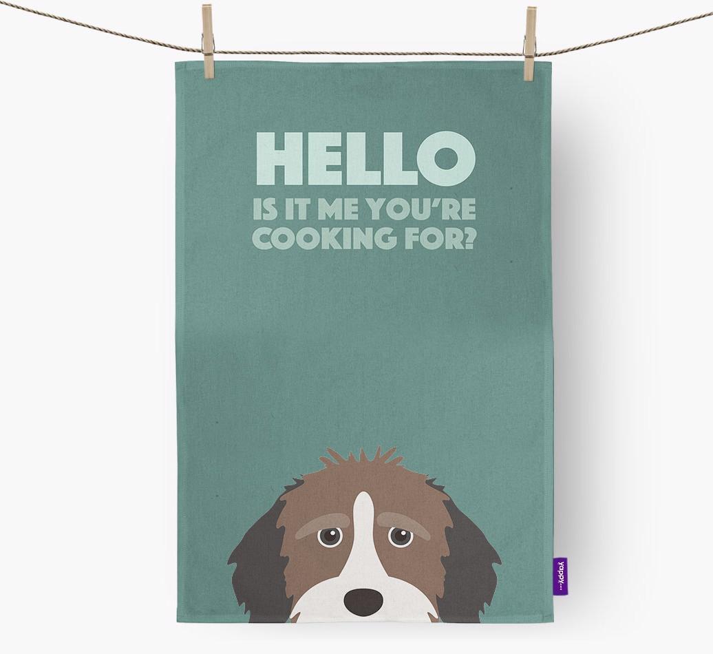 'Cooking For' - Personalized {breedFullName} Dish Towel