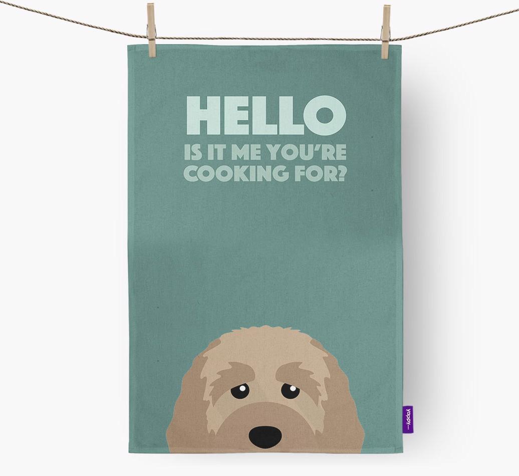 'Cooking For' - Personalized {breedFullName} Dish Towel