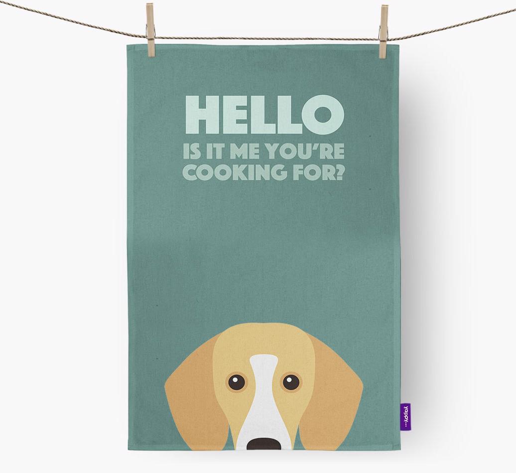 'Cooking For' - Personalized {breedFullName} Dish Towel