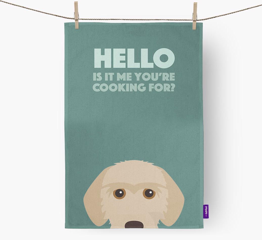 'Cooking For' - Personalized {breedFullName} Dish Towel