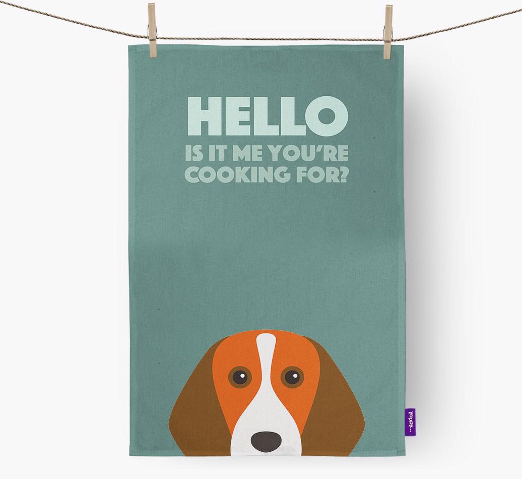 'Cooking For' - Personalized {breedFullName} Dish Towel