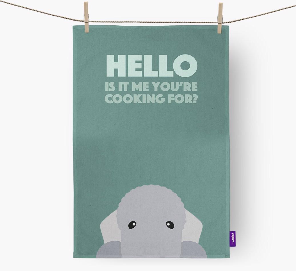 'Cooking For' - Personalized {breedFullName} Dish Towel