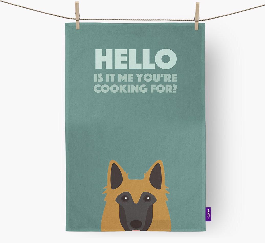 'Cooking For' - Personalized {breedFullName} Dish Towel