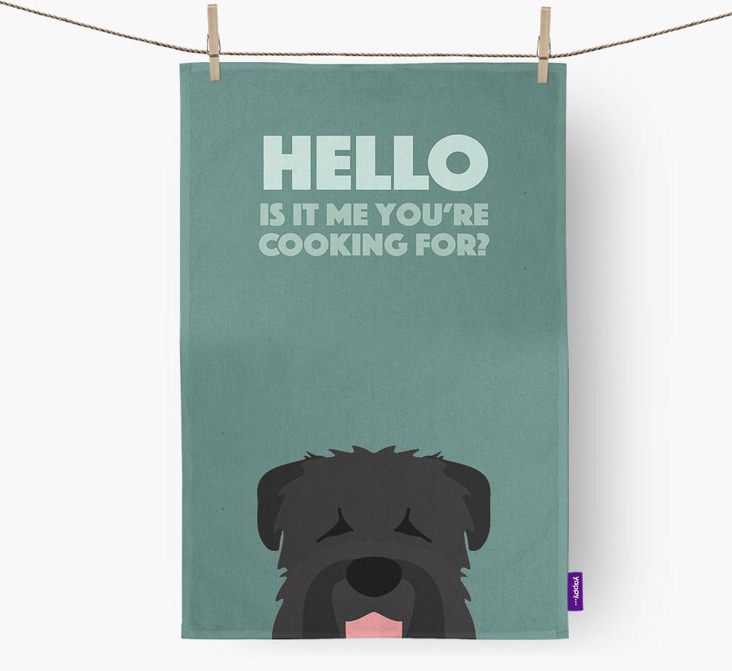 'Cooking For' - Personalized {breedFullName} Dish Towel