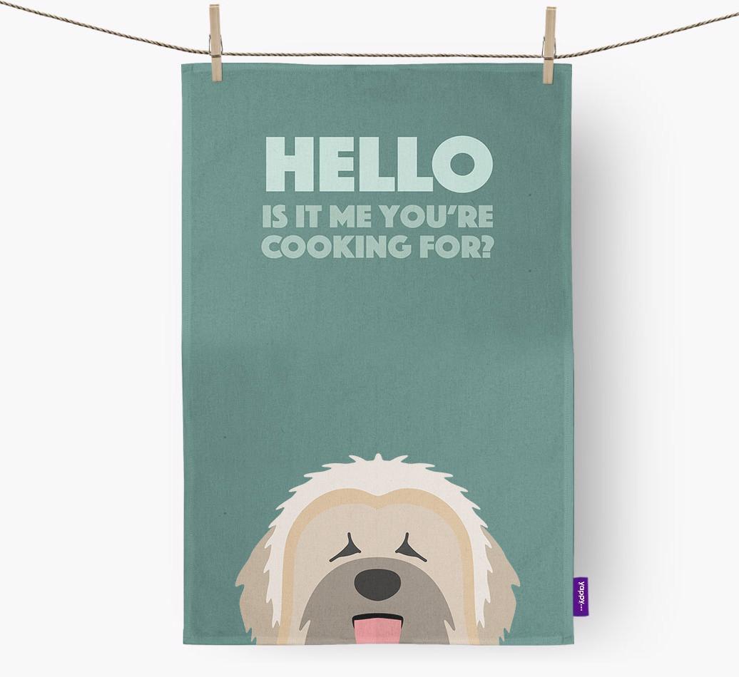 'Cooking For' - Personalized {breedFullName} Dish Towel