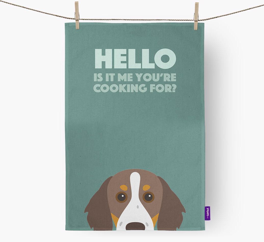 'Cooking For' - Personalized {breedFullName} Dish Towel