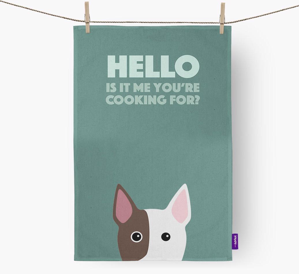 'Cooking For' - Personalized {breedFullName} Dish Towel