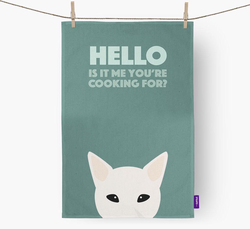 'Cooking For' - Personalized {breedFullName} Dish Towel