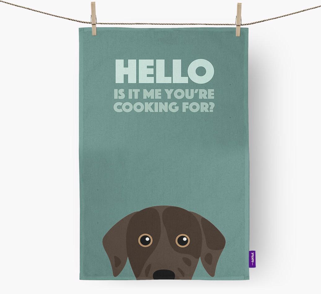 'Cooking For' - Personalized {breedFullName} Dish Towel