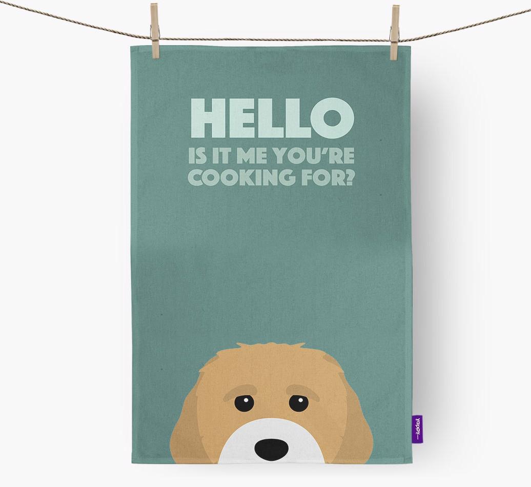 'Cooking For' - Personalized {breedFullName} Dish Towel