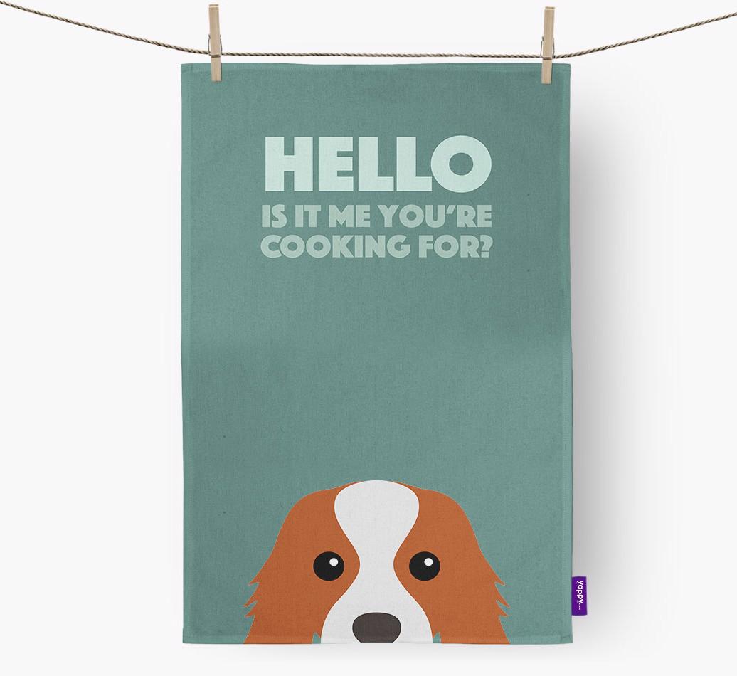 'Cooking For' - Personalized {breedFullName} Dish Towel