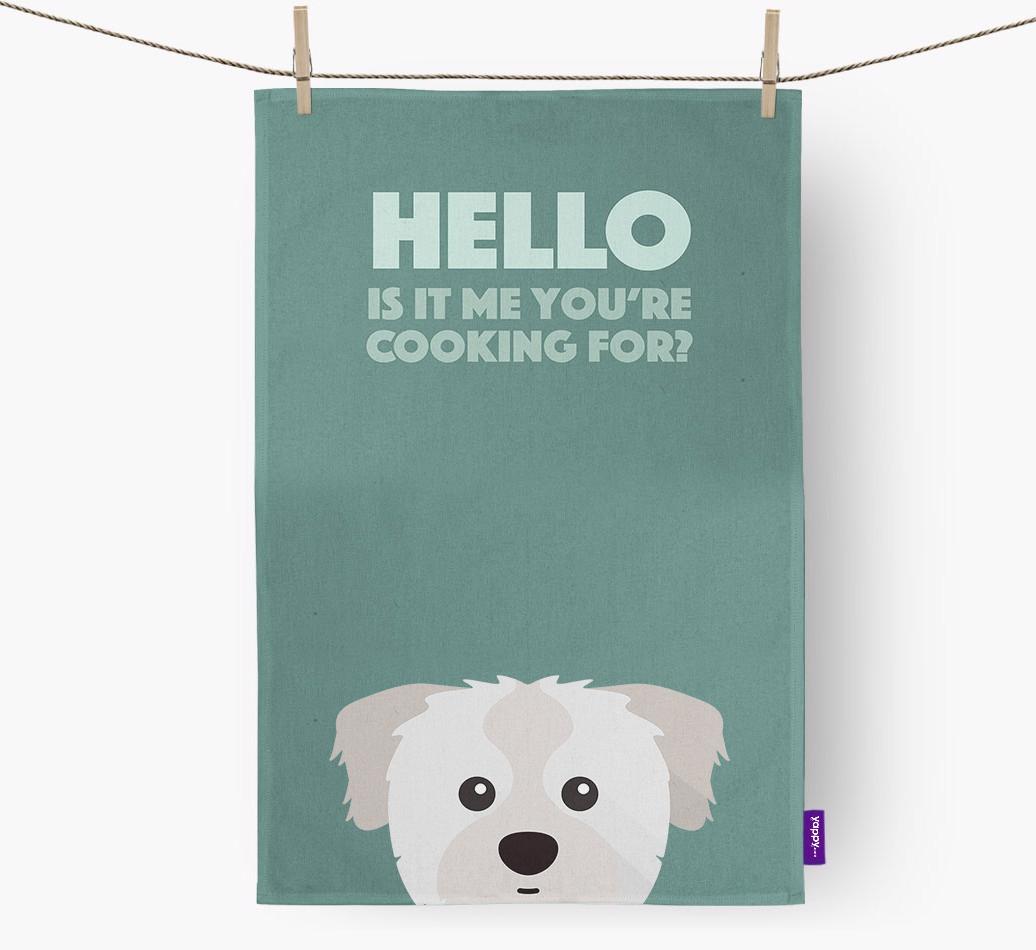 'Cooking For' - Personalized {breedFullName} Dish Towel