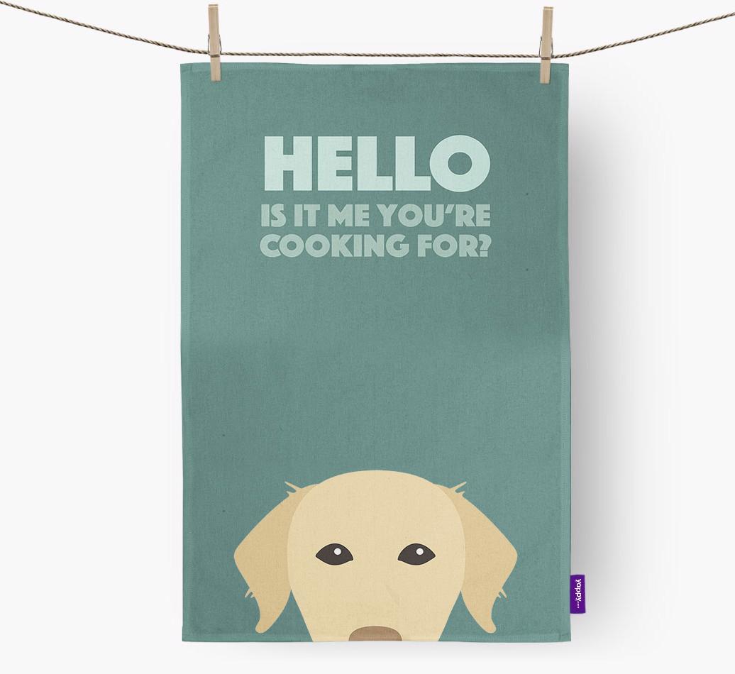 'Cooking For' - Personalized {breedFullName} Dish Towel