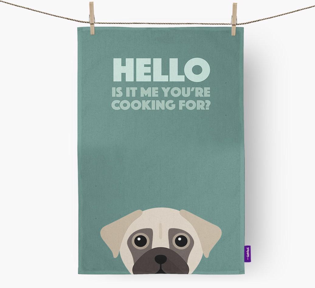 'Cooking For' - Personalized {breedFullName} Dish Towel