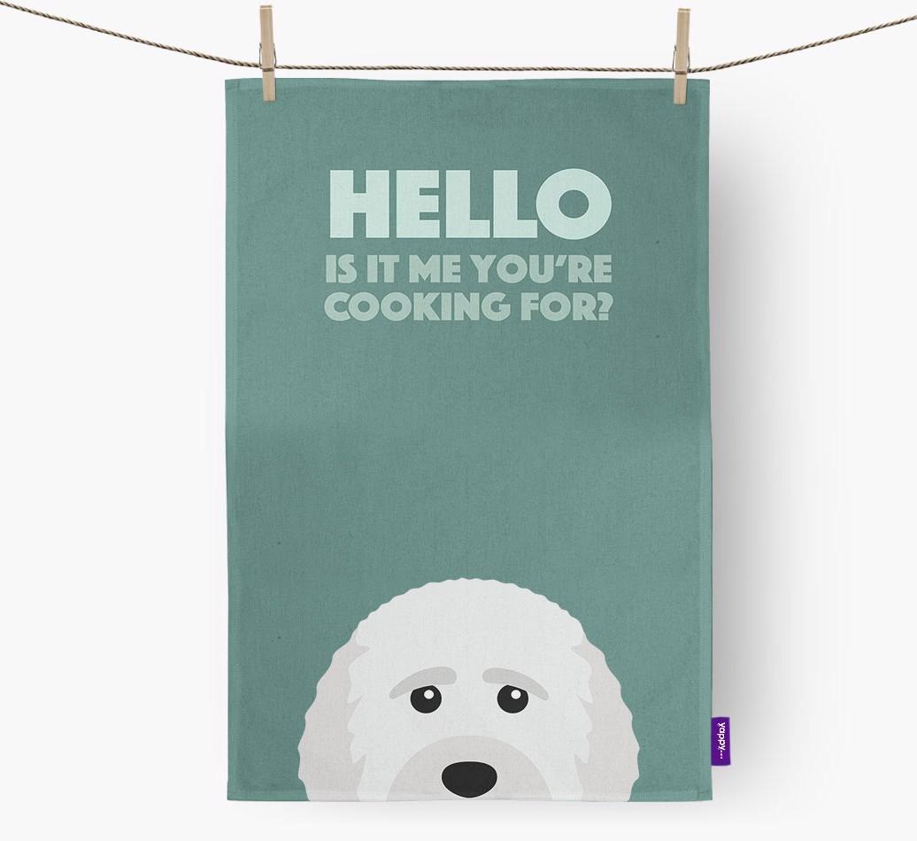 'Cooking For' - Personalized {breedFullName} Dish Towel