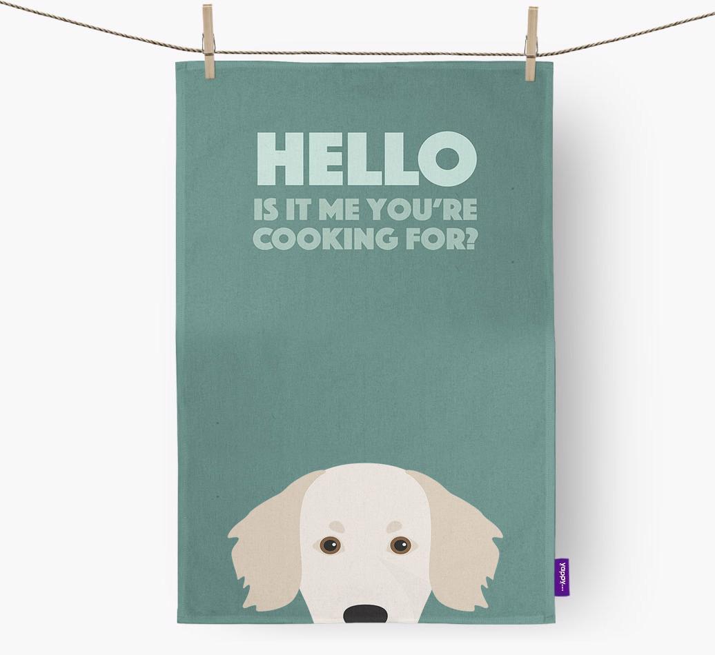 'Cooking For' - Personalized {breedFullName} Dish Towel