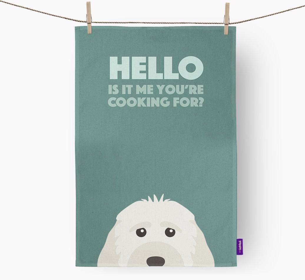 'Cooking For' - Personalized {breedFullName} Dish Towel