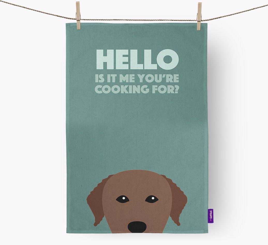 'Cooking For' - Personalized {breedFullName} Dish Towel