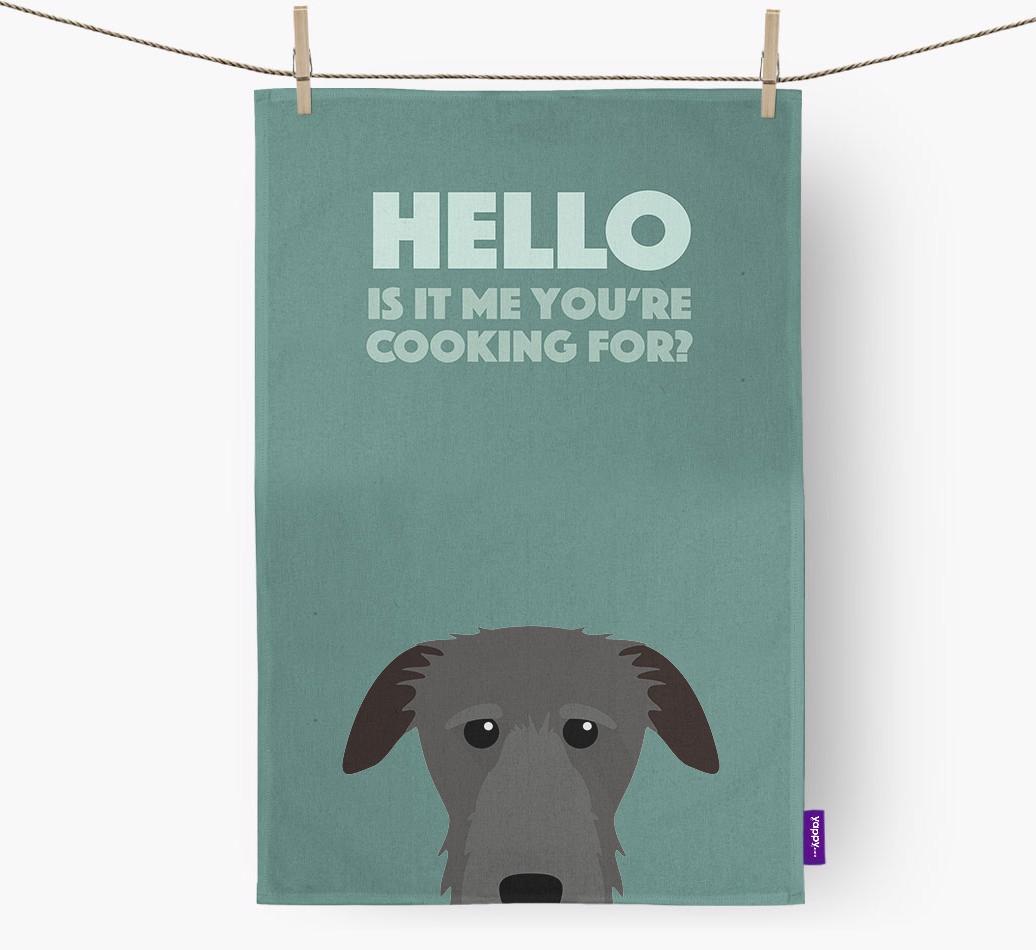 'Cooking For' - Personalized {breedFullName} Dish Towel