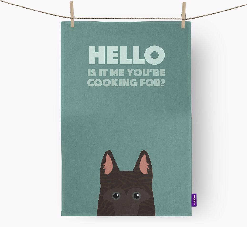 'Cooking For' - Personalized {breedFullName} Dish Towel