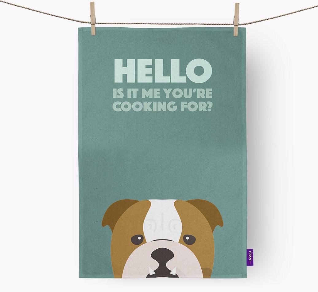 'Cooking For' - Personalized {breedFullName} Dish Towel