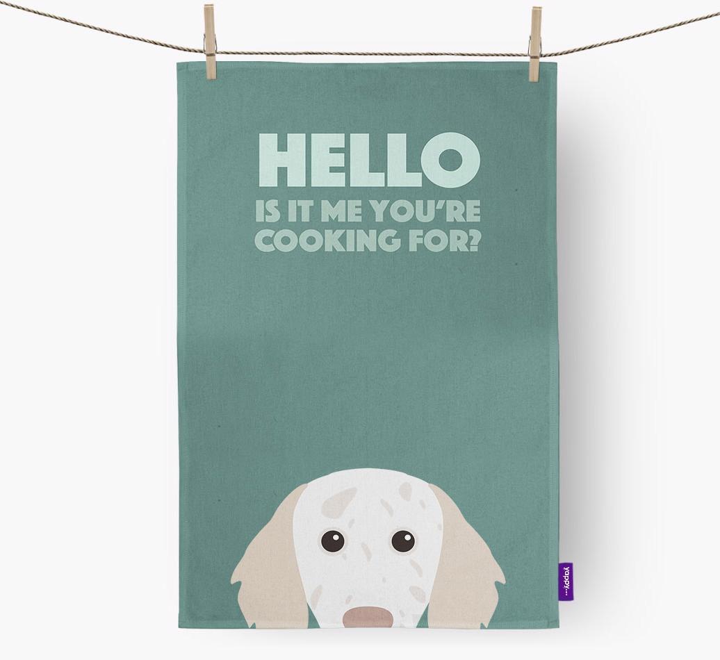 'Cooking For' - Personalized {breedFullName} Dish Towel