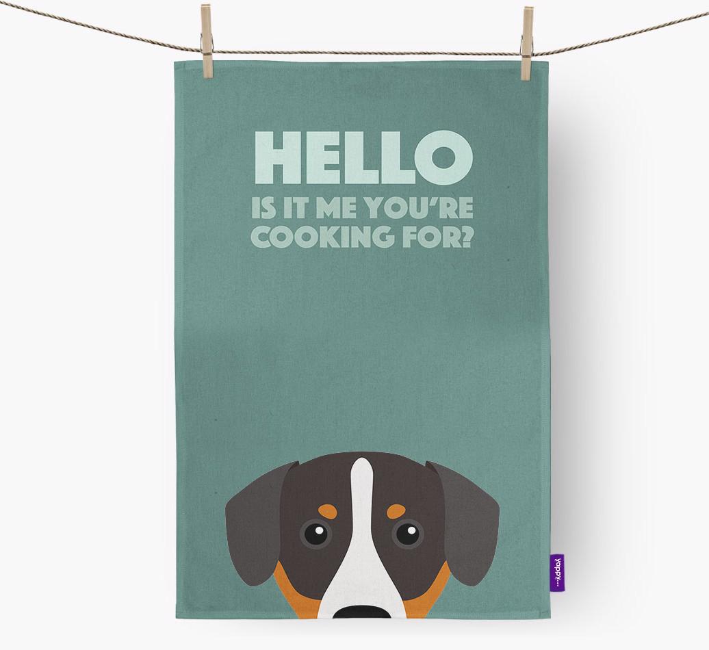 'Cooking For' - Personalized {breedFullName} Dish Towel