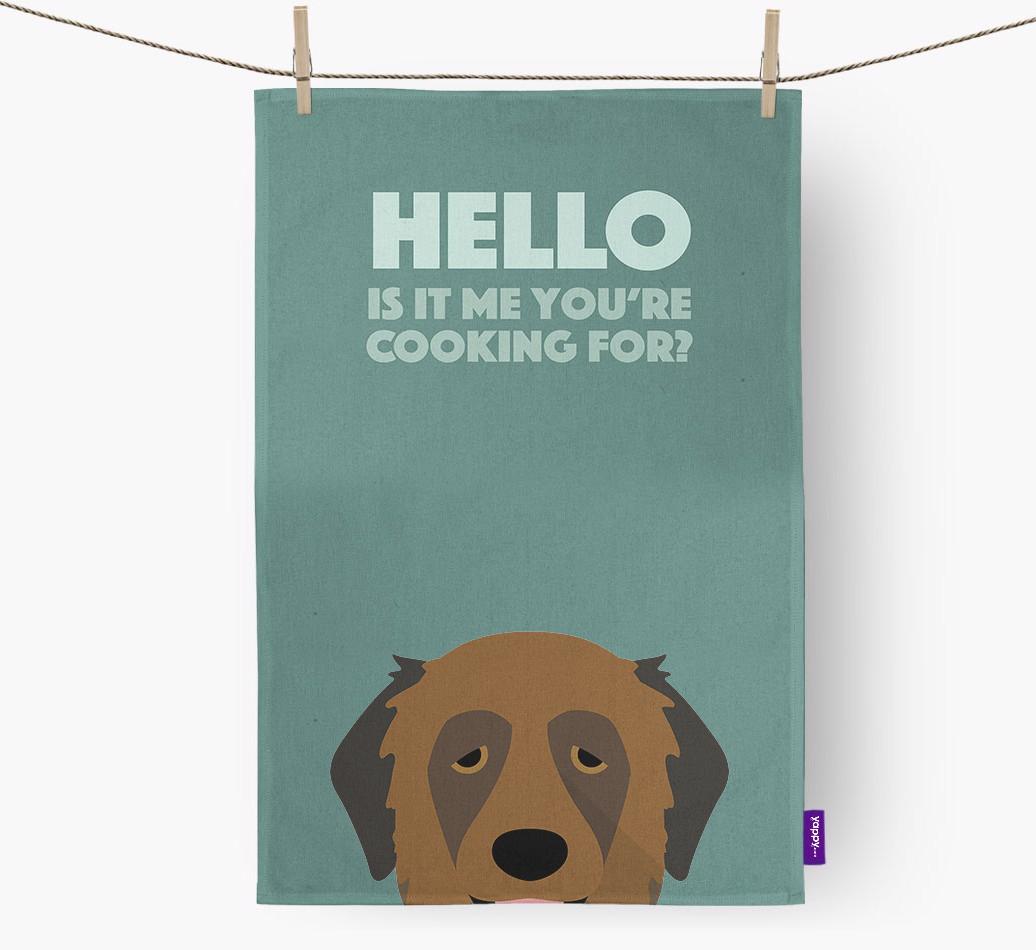 'Cooking For' - Personalized {breedFullName} Dish Towel