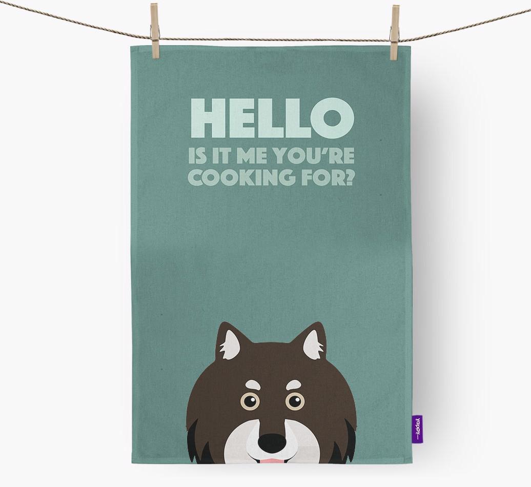 'Cooking For' - Personalized {breedFullName} Dish Towel