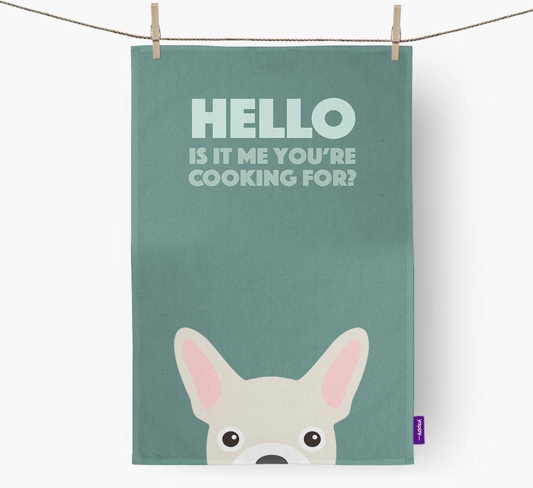 'Cooking For' - Personalized {breedFullName} Dish Towel