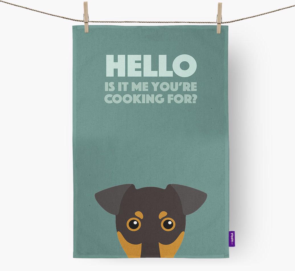 'Cooking For' - Personalized {breedFullName} Dish Towel