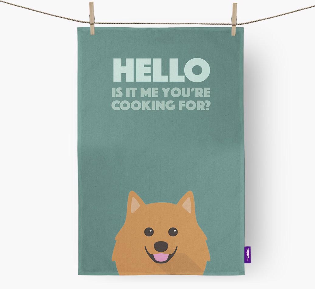 'Cooking For' - Personalized {breedFullName} Dish Towel