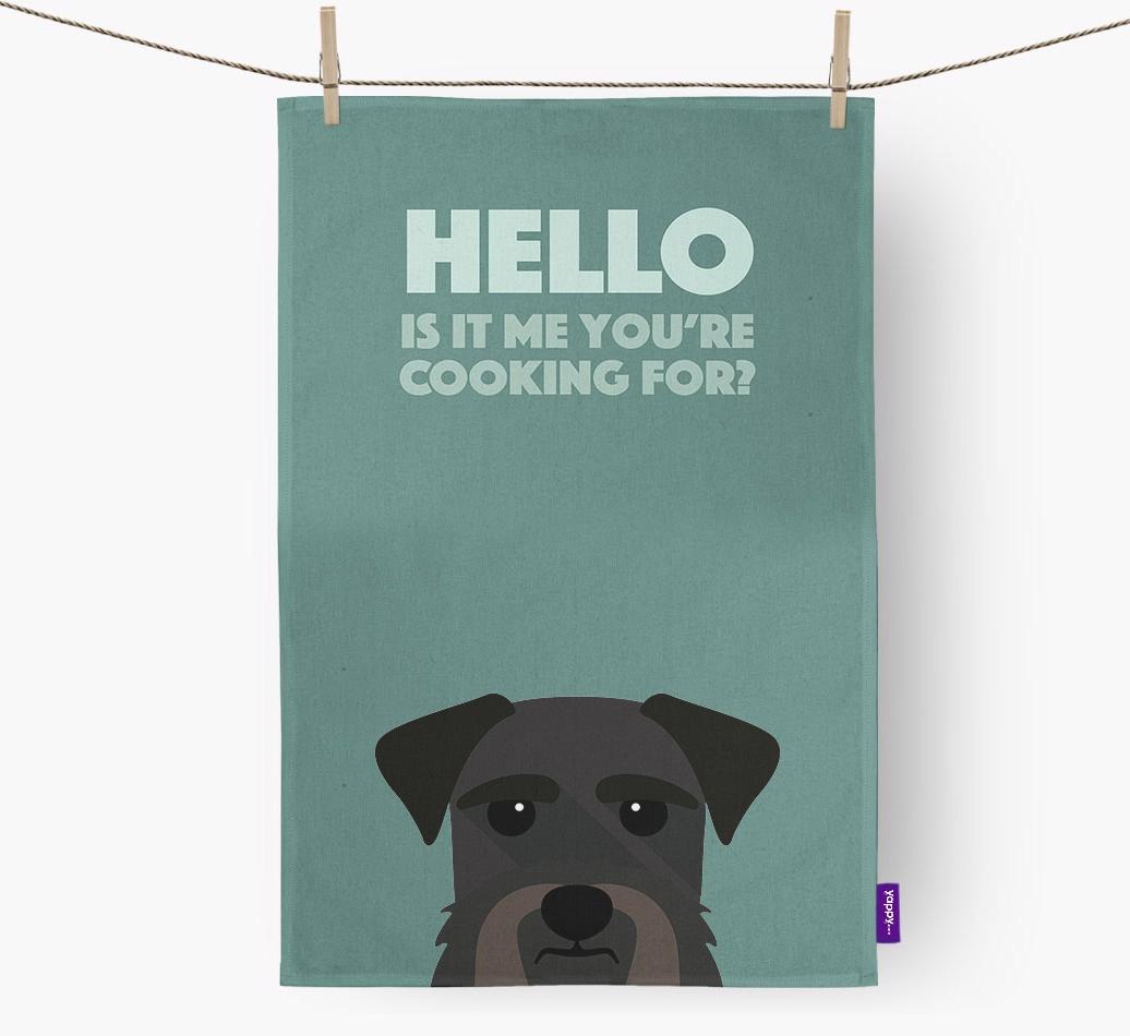 'Cooking For' - Personalized {breedFullName} Dish Towel