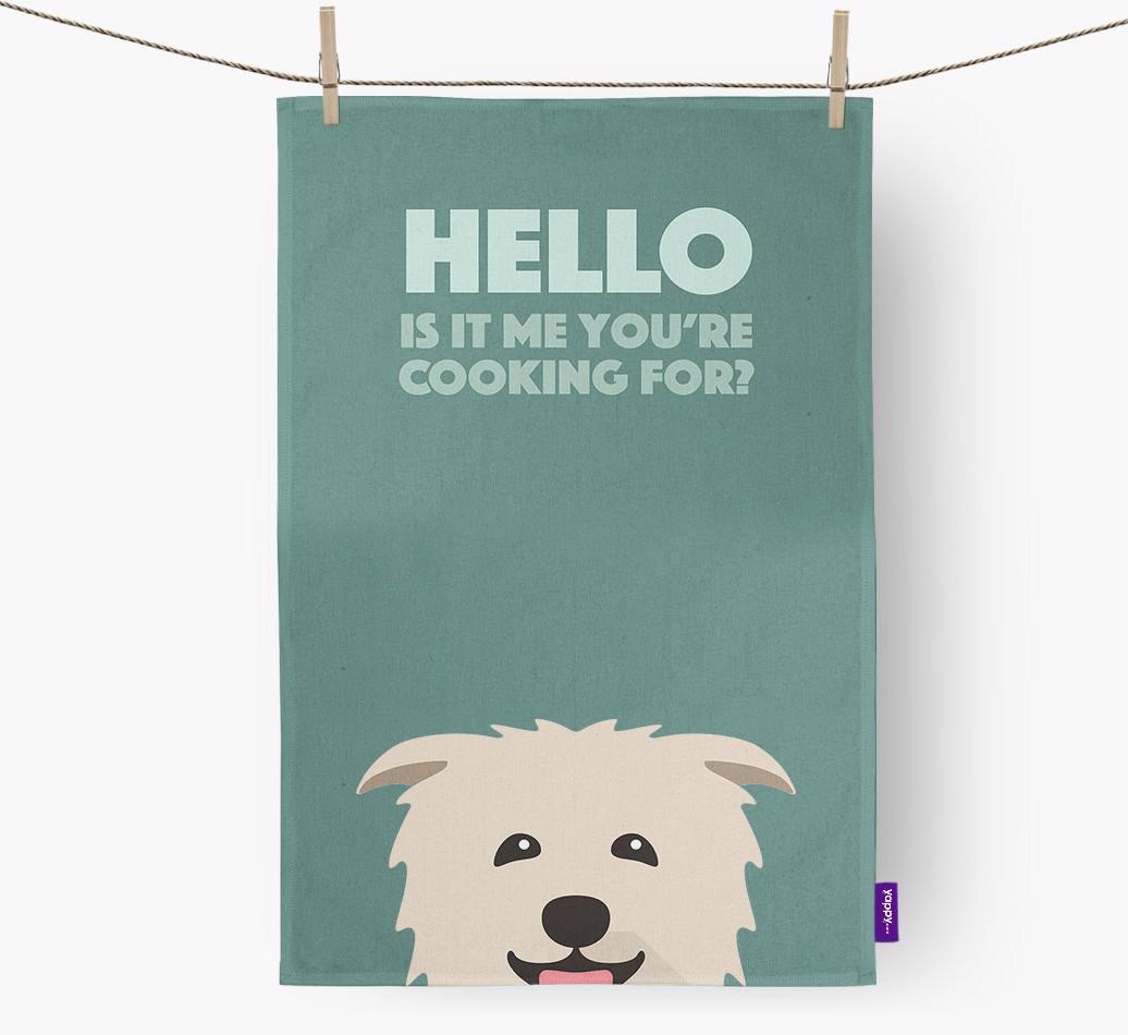 'Cooking For' - Personalized {breedFullName} Dish Towel