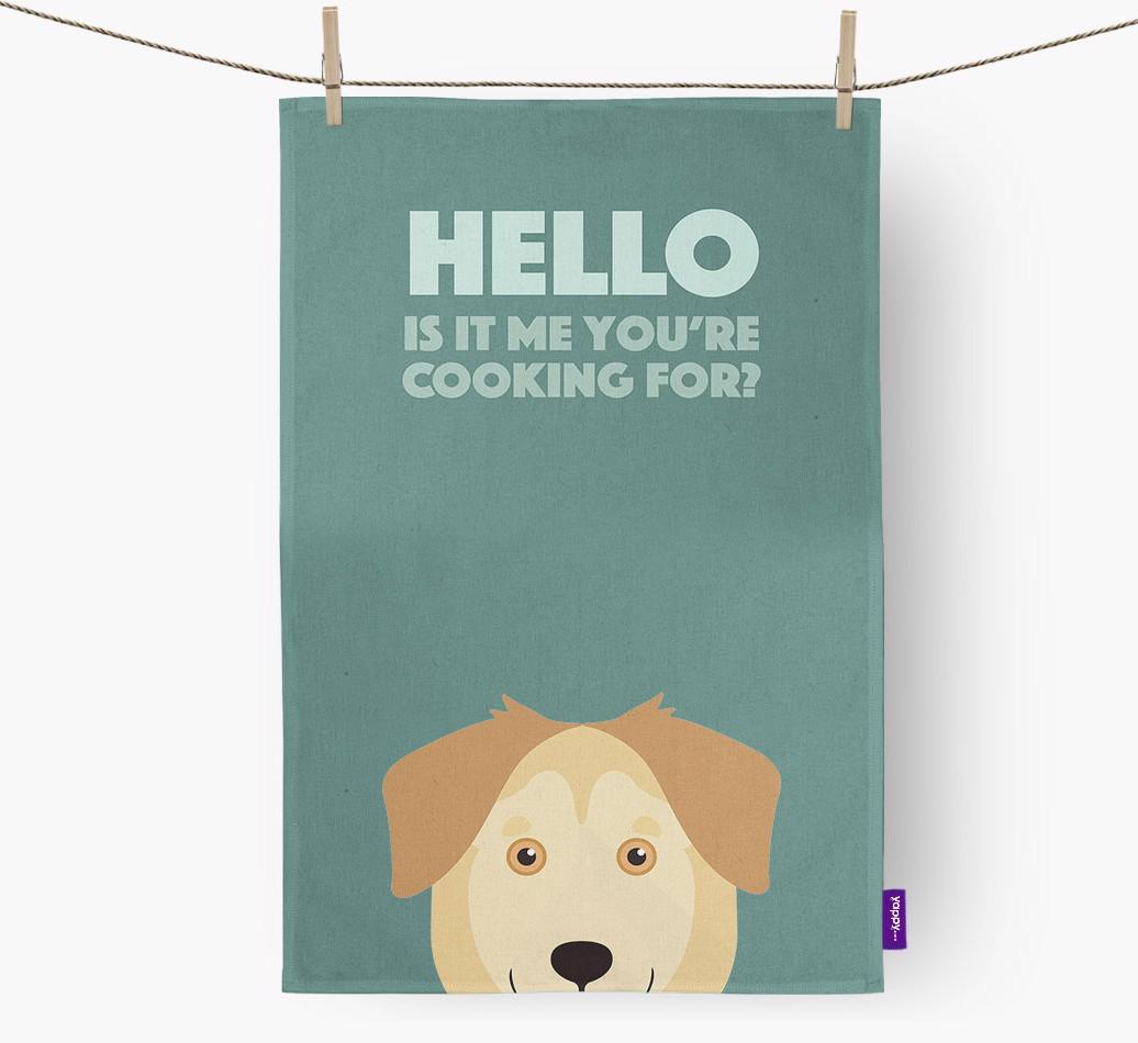 'Cooking For' - Personalized {breedFullName} Dish Towel