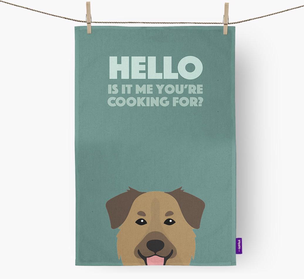 'Cooking For' - Personalized {breedFullName} Dish Towel