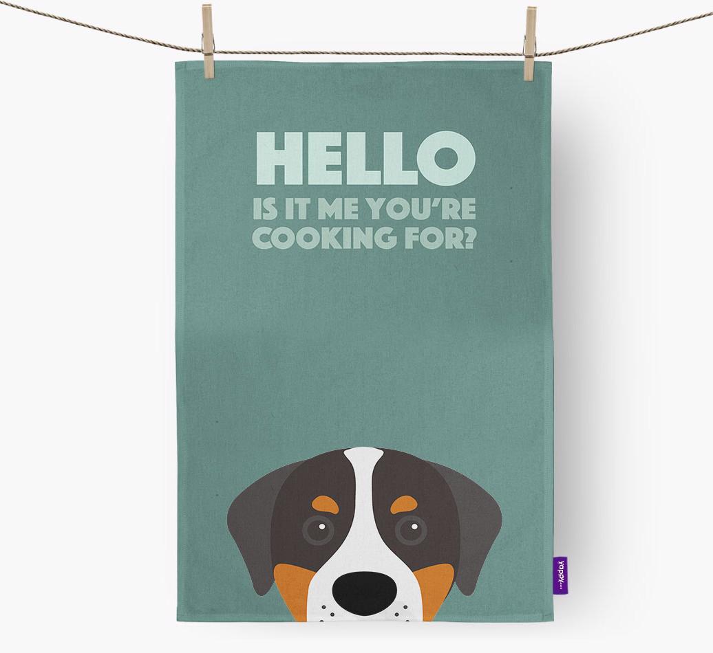 'Cooking For' - Personalized {breedFullName} Dish Towel