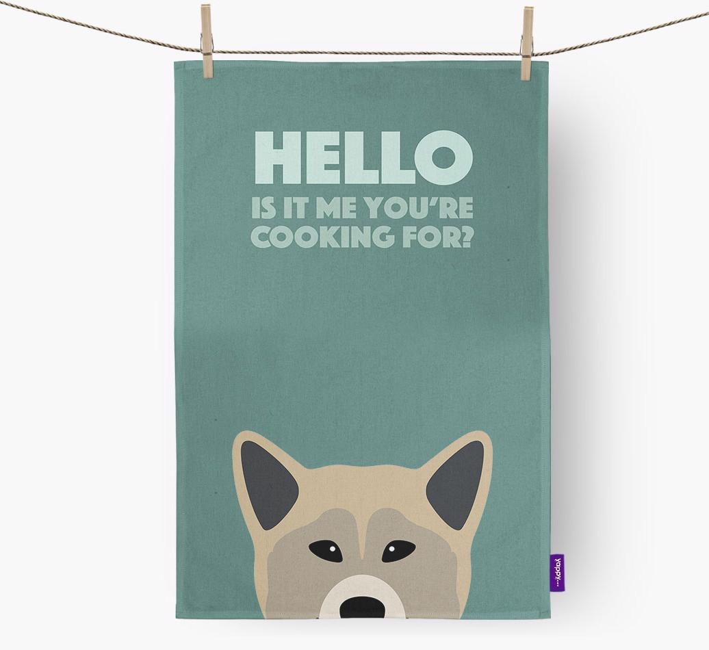 'Cooking For' - Personalized {breedFullName} Dish Towel