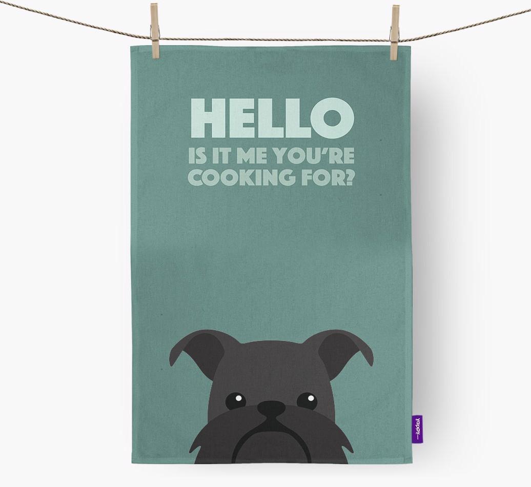 'Cooking For' - Personalized {breedFullName} Dish Towel