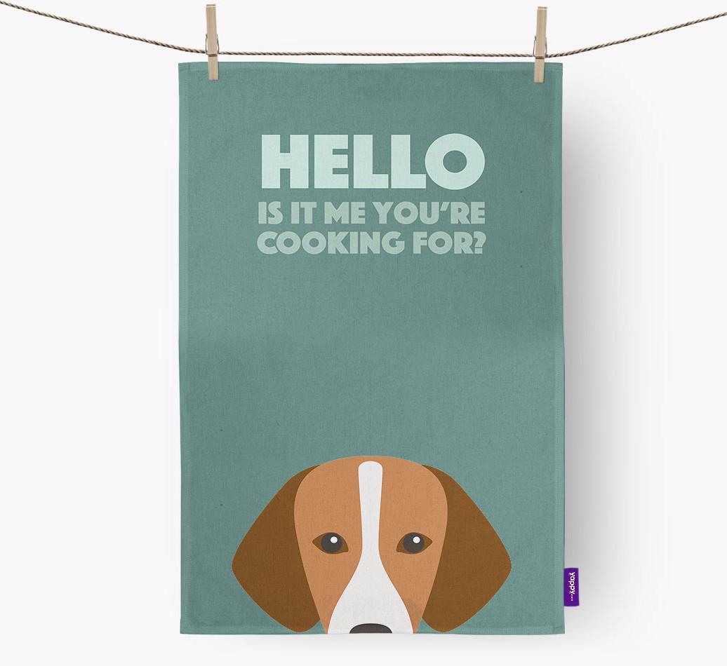 'Cooking For' - Personalized {breedFullName} Dish Towel