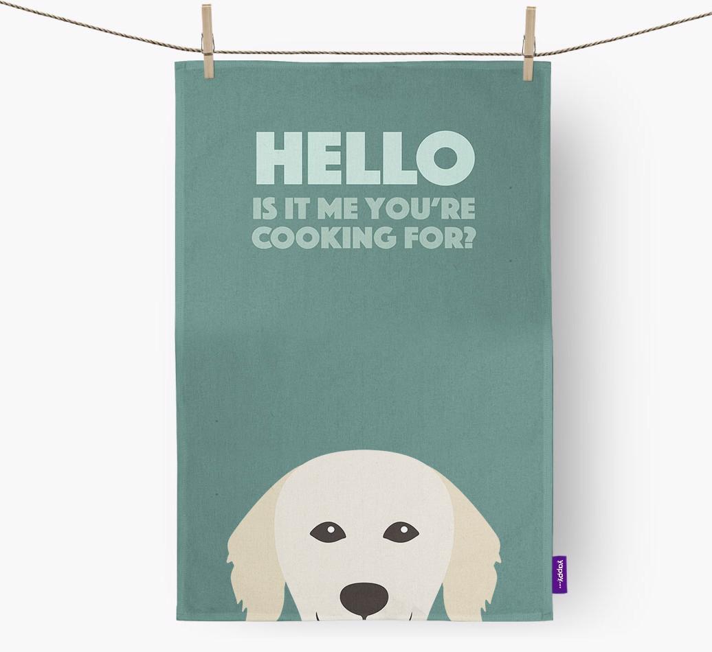 'Cooking For' - Personalized {breedFullName} Dish Towel