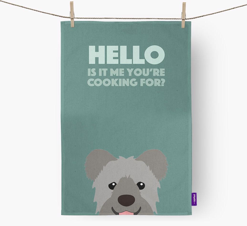 'Cooking For' - Personalized {breedFullName} Dish Towel