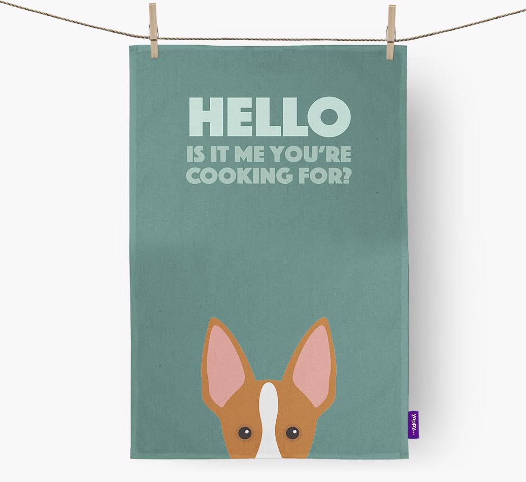 'Cooking For' - Personalized {breedFullName} Dish Towel