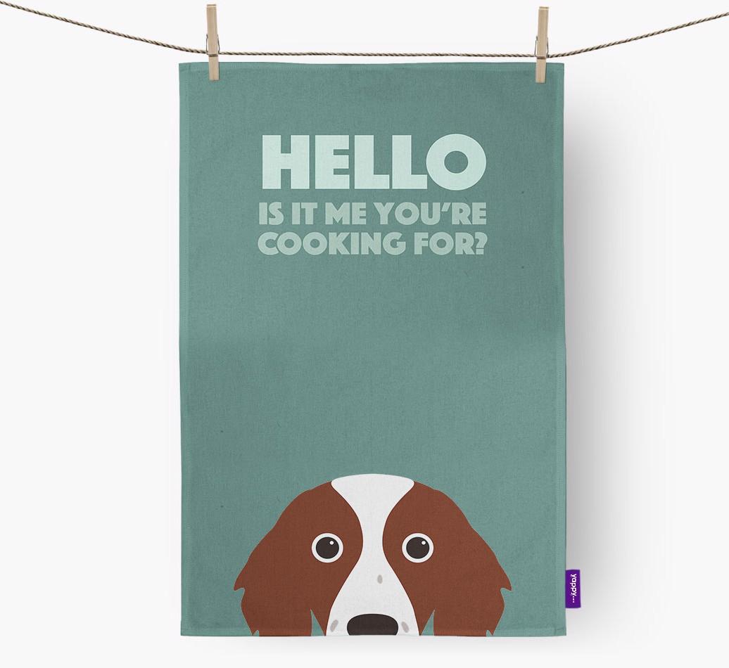 'Cooking For' - Personalized {breedFullName} Dish Towel