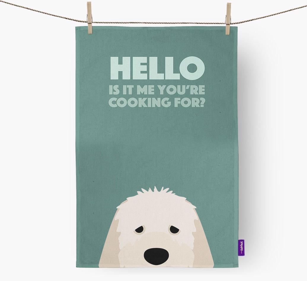 'Cooking For' - Personalized {breedFullName} Dish Towel